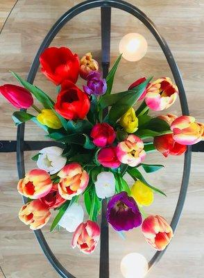 Spring is almost here. Stop by and see the beautiful Tulips, among other Spring Flower's.