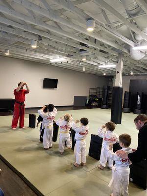 Saturday morning kids class.