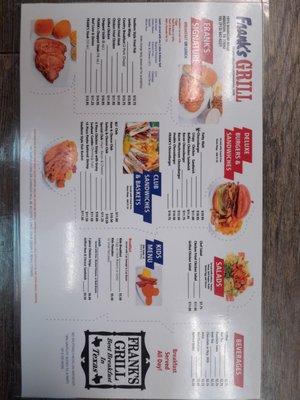 Menu Side 2