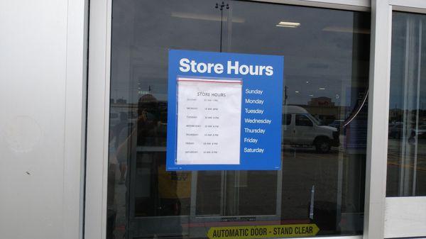 Store hours