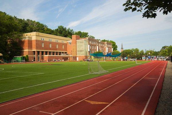 A view from the New Balance Track & Field.