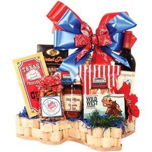 Merry Texmas Gift Basket This Texas-shaped basket has been one of our top-sellers throughout the years. It makes a unique gift in itself