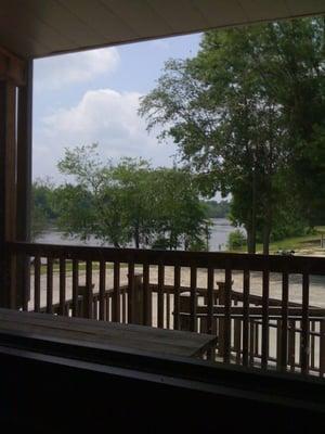 View of the river from the front porch