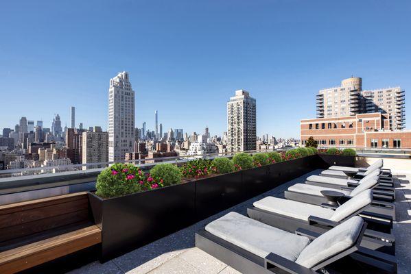 Newly renovated rooftop at The Ventura Luxury Rental Apartments, New York City, Upper East Side