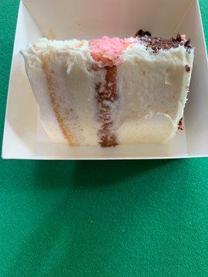 Neapolitan Cake by Slice