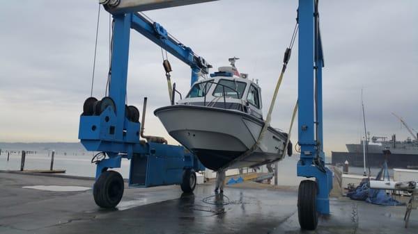 Harbor Patrol getting some work done at SFBW.