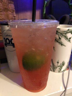 Strawberry lime Rickey