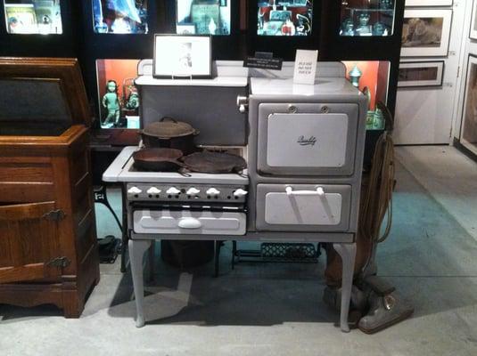 One of our exhibits, a stove owned by Billie Holiday