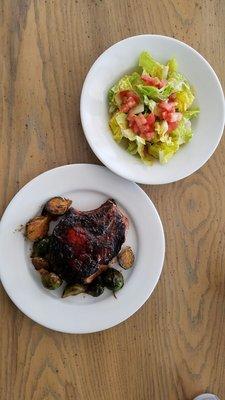 I tried a new special,  grilled pork chop.  I was a great creation and the presentation was terrific as you will be able