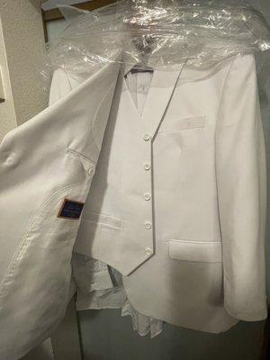 White Suit Jacket w/ Vest