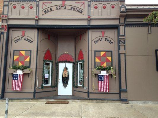 Front of Quilt Shop...Wait till you step inside, it will astound you!