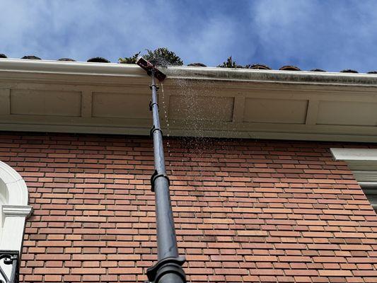 Pure water cleaning at height will also remove the dirt from most surfaces of your home or commercial building.