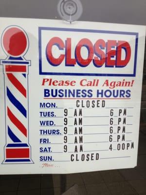 Shop hours