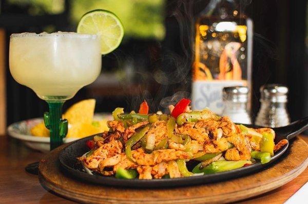 Fajitas de pollo margaritas