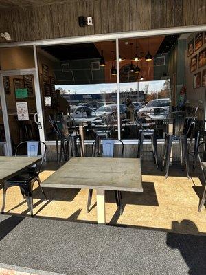 Outdoor seating