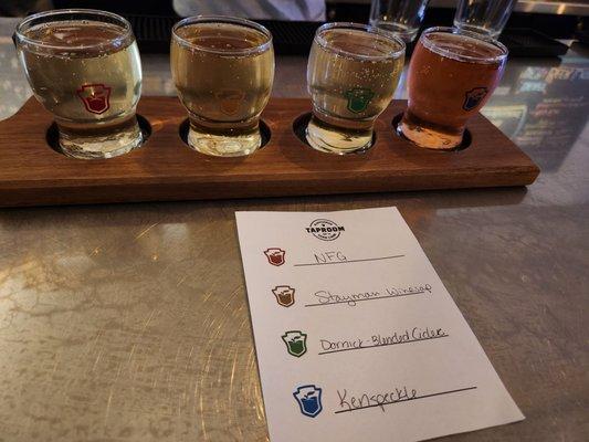 Cider flight