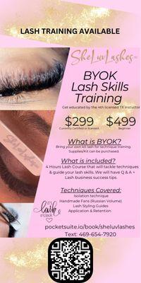 Interested in lash training?!