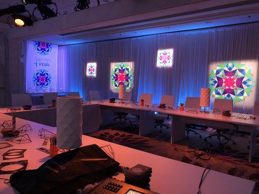 Corporate Event themed lighting