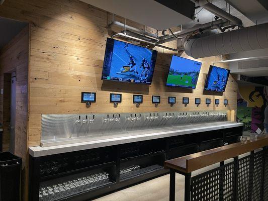 Self-service beer taps