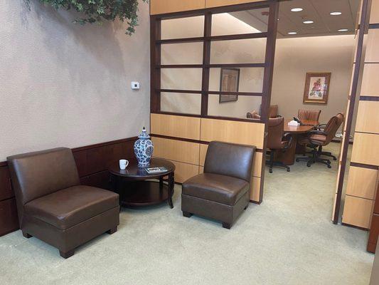 The meeting room at the First American Bank Streeterville branch