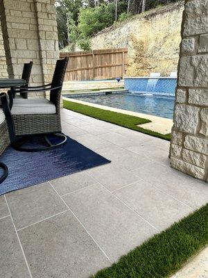 Back patio tile