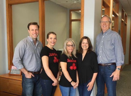 From left to right: Greg, Theresa, Melissa, Luchi and Sam, all ready to help with whatever you need!