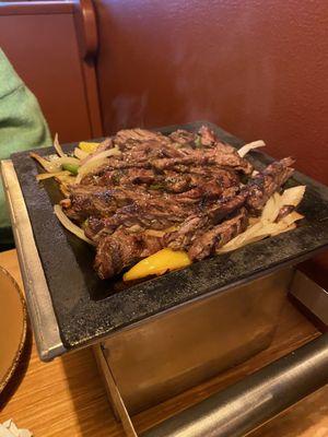 Steak fajitas