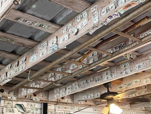 Sign a dollar bill and hang it for everyone to see!