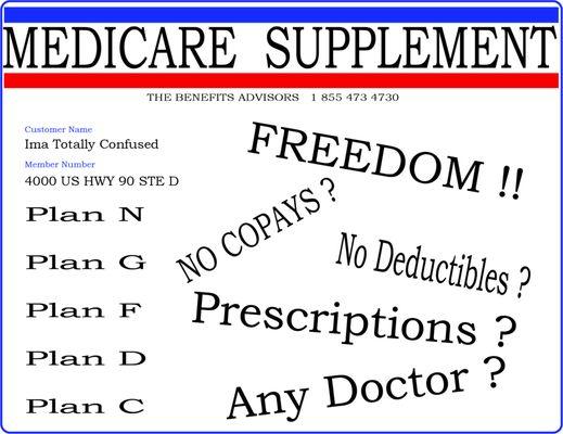 If you are in need of a Medicare Supplement, which is very different from Medicare Advantage, give us a call, learn the difference.