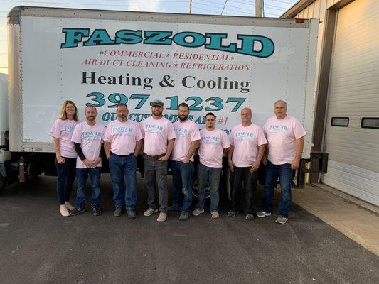 Faszold Team Wearing Pink to Support Breast Cancer Awareness 2019