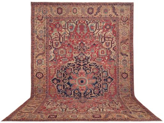 Claremont Rug Company offers breathtaking antique Oriental rugs. (Persian Serapi, 19th century)