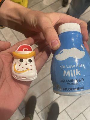 Plain milk and the croc keychain