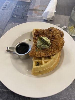 Chicken and waffles