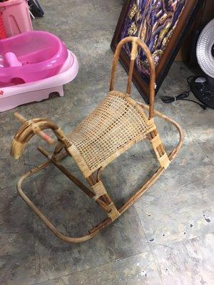 Rocking horse at goodwill, priced somewhere around $5-10