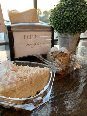 Coconut cheesecake and Maple walnut