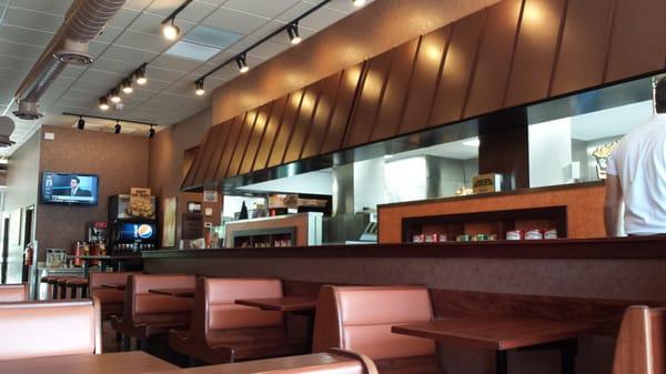 Kitchen and dining areas at Penn Station in Rivergate