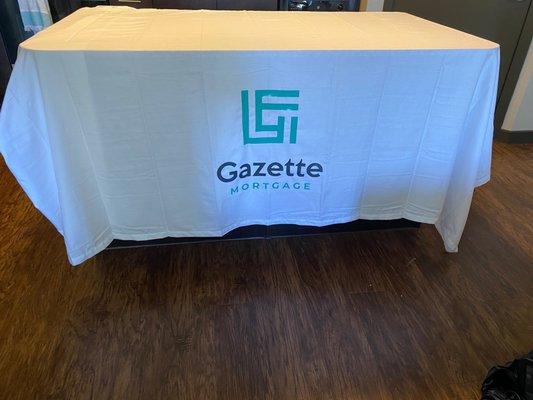 Custom tablecloth