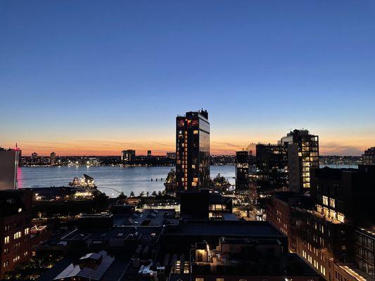 River and skyline view