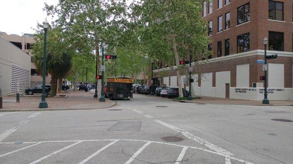 Next door is the cooling station and across street is court house