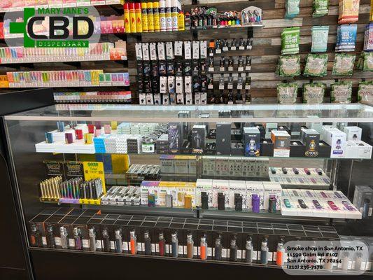 Mary Jane's CBD Dispensary is the top smoke shop on Galm Road in San Antonio neat Oak Grove Neighborhood! #CBD #Store #Vape #Shops #tobacco