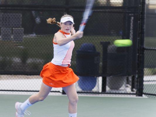 Makayla Whalen playing at the Orange County Great Park.