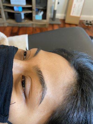 Eyebrow wax