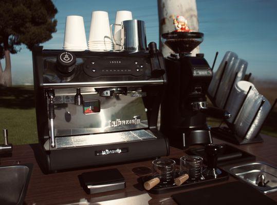 Espresso bar set up