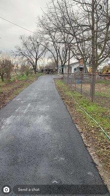 Asphalt driveway