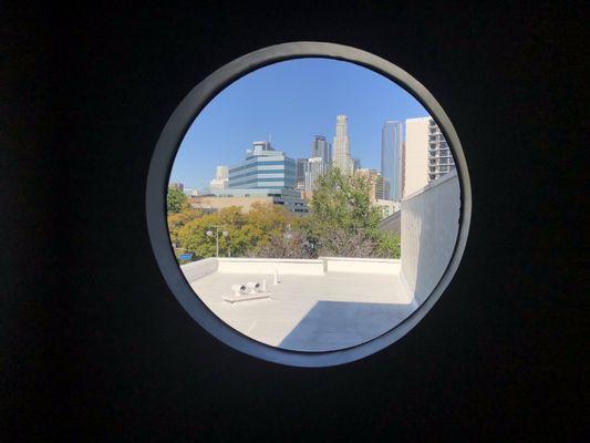 North DTLA from 3rd Floor Tokyo Villa portal window