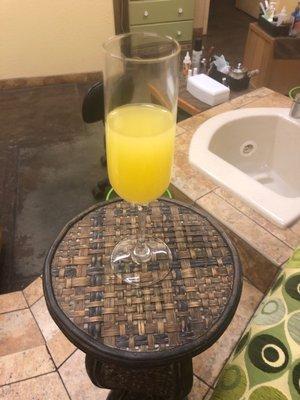 Mimosa for my mani/pedi