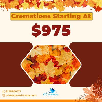 Cremations $975