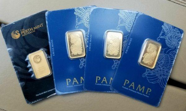 Sold: 10 Gram Pure Gold Bullion certified from PAMP & Perth Mint to Luxe, thank you! https://goo.gl/kJ86f2