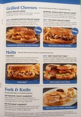 Full page of sandwiches.