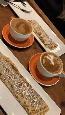 Crepes and coffee